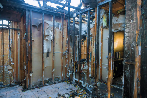Professional Fire Damage Repair technician working in Trumbauersville, PA